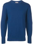 N.peal The Oxford Round Neck Sweater - Blue