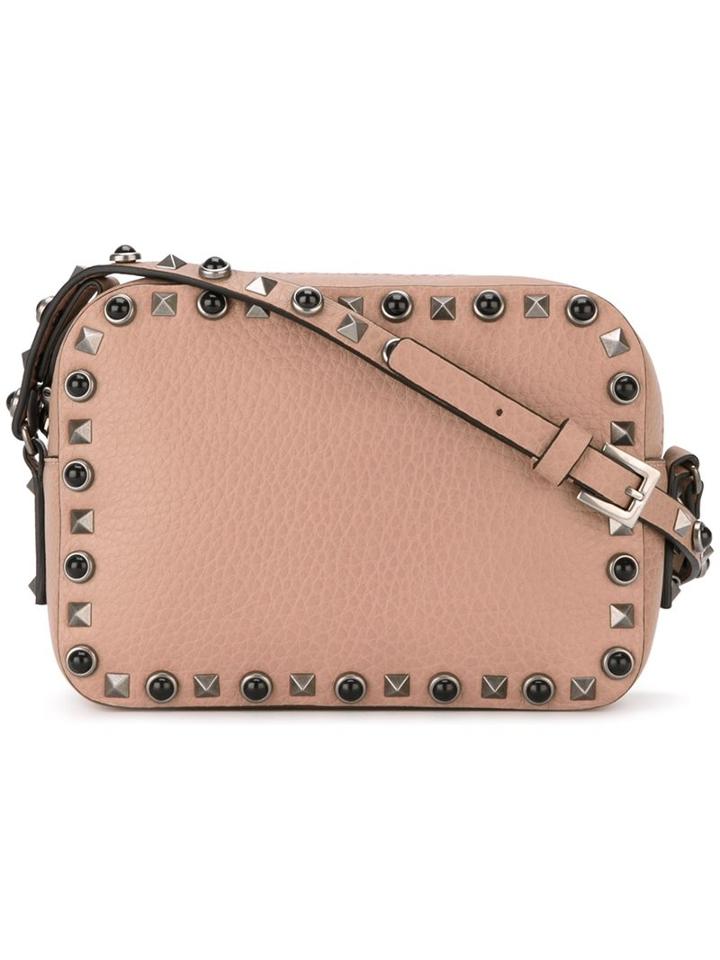 Valentino 'rockstud Rolling' Shoulder Bag, Women's, Nude/neutrals