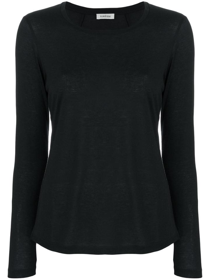 Toteme Long Sleeved T-shirt - Black