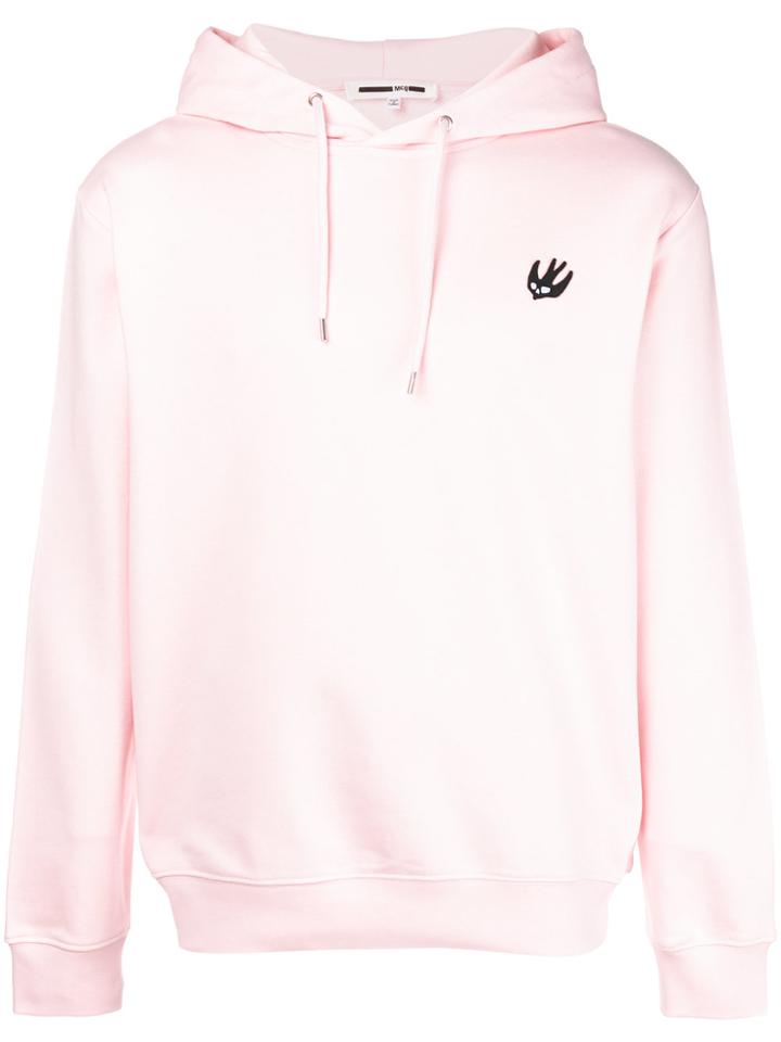 Mcq Alexander Mcqueen Swallow Patch Hoodie - Pink & Purple