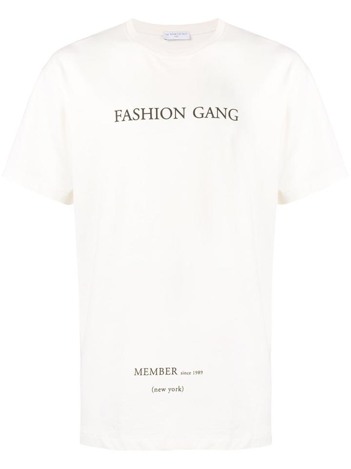 Ih Nom Uh Nit Fashion Gang Printed T-shirt - White