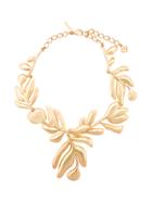 Oscar De La Renta Graphic Botanic Necklace - Metallic