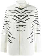 Neil Barrett Zebra Stripe Shirt - White