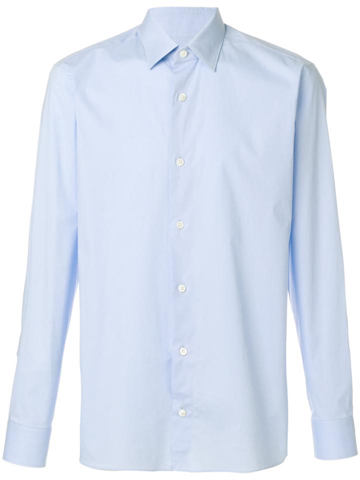 Z Zegna Classic Plain Shirt - Blue