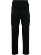 Stone Island Logo Track Trousers - Black