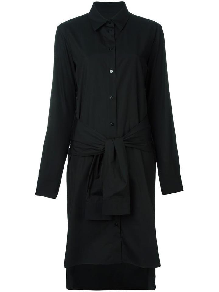 Deconstructed Shirt Dress, Women's, Size: 40, Black, Cotton, Maison Margiela