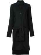 Deconstructed Shirt Dress, Women's, Size: 40, Black, Cotton, Maison Margiela