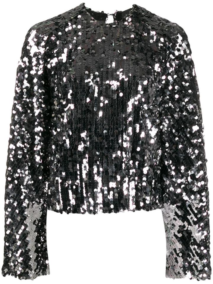 Paula Knorr Sequinned Top - Silver