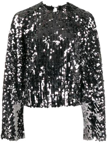 Paula Knorr Sequinned Top - Silver