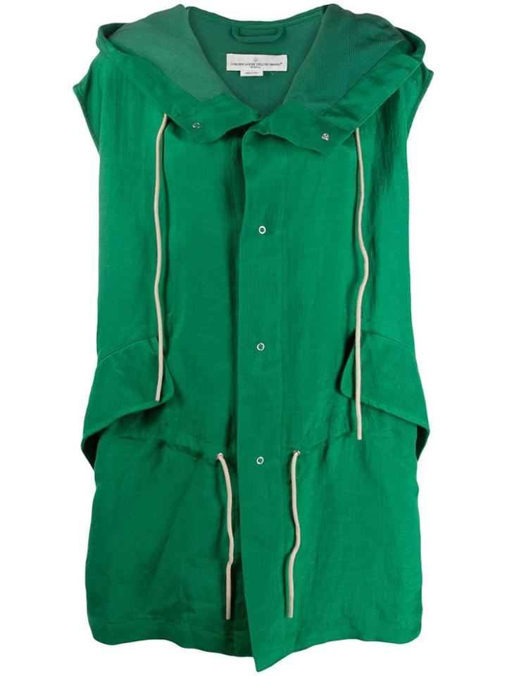 Golden Goose Talia Hooded Gilet - Green
