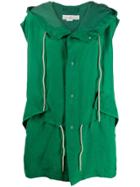 Golden Goose Talia Hooded Gilet - Green