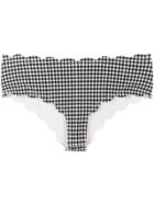 Marysia Gingham Check Bikini Bottoms - Black