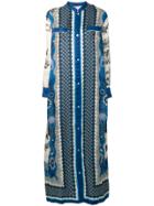F.r.s For Restless Sleepers Patterned Maxi Dress - Blue