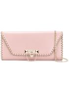 Valentino Valentino Garavani Demilune Clutch - Pink & Purple