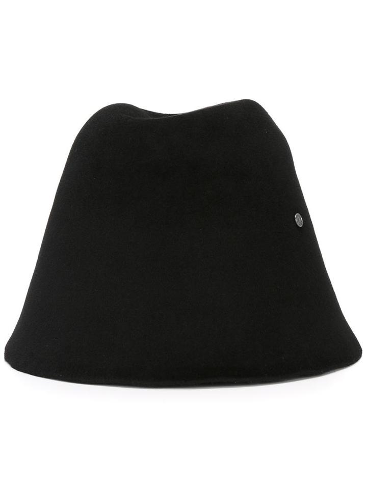 Maison Michel Felt Hat, Women's, Size: Medium, Black, Rabbit Fur Felt