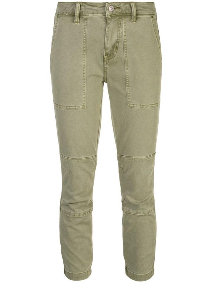 Current/elliott Lace-up Skinny Trousers - Green