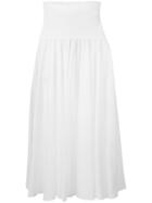 Twin-set - Midi Full Skirt - Women - Cotton/spandex/elastane - 40, Women's, White, Cotton/spandex/elastane