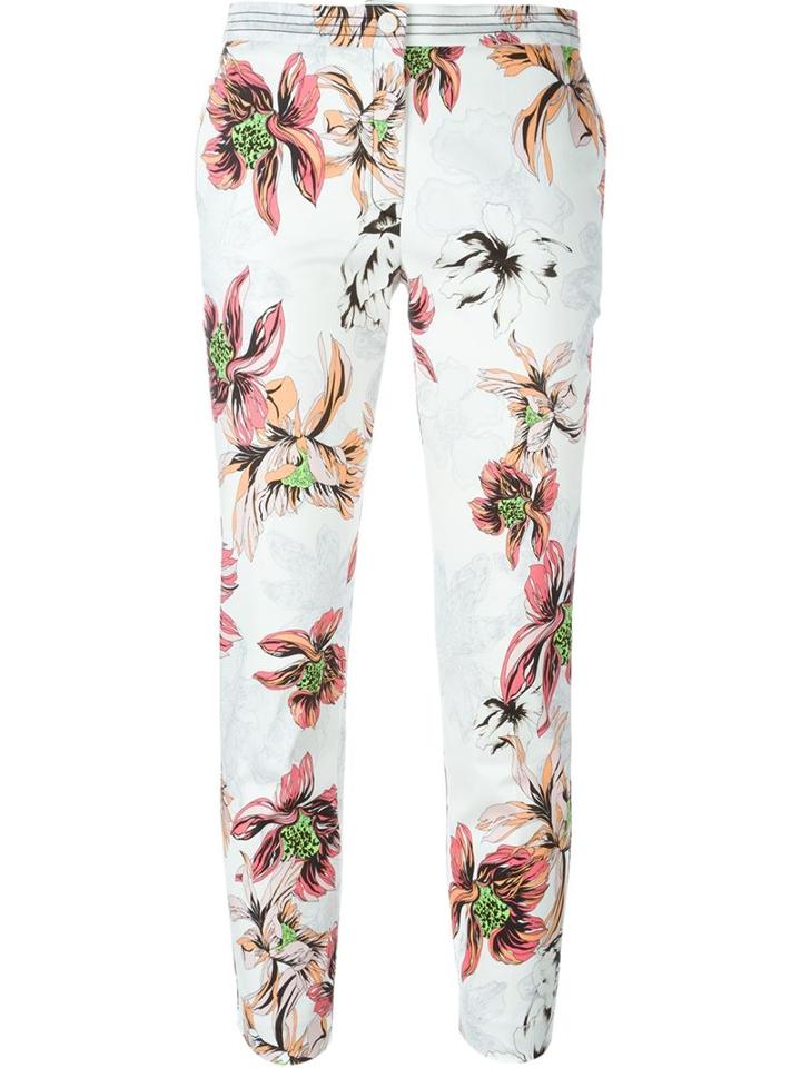 Blumarine Stretch Flower Print Trousers