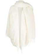 P.a.r.o.s.h. Scarf Front Oversized Coat - White