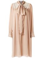 Olympiah Bow Detail Dress - Nude & Neutrals