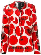 Stella Mccartney Spot Pattern Shirt, Women's, Size: 38, Red, Silk