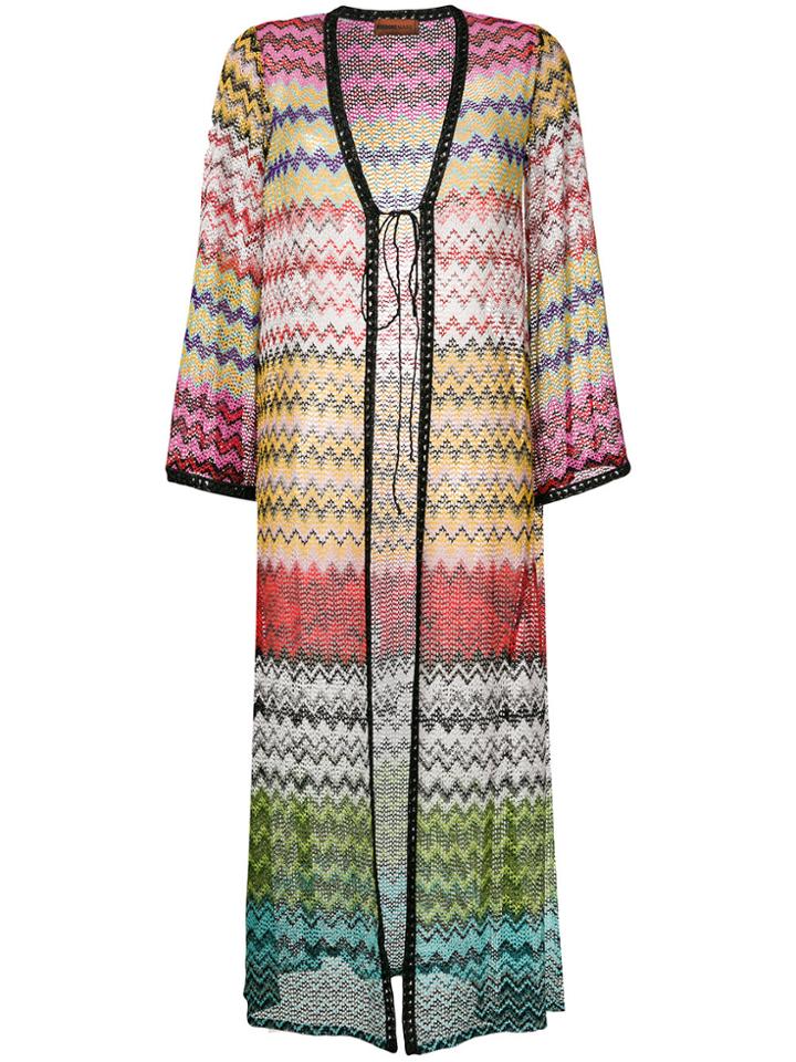 Missoni Zig-zag Longline Cardigan - Multicolour