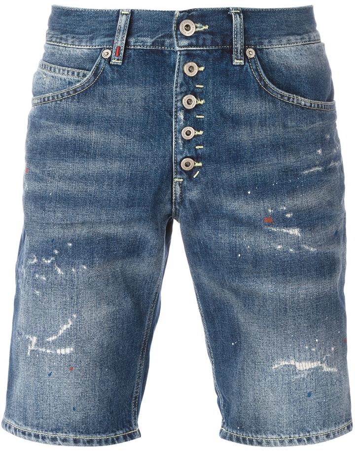 Dondup Denim Shorts, Men's, Size: 38, Blue, Cotton/polyester