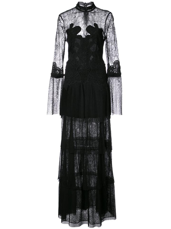 Jonathan Simkhai Lace And Ruffle Dress - Black