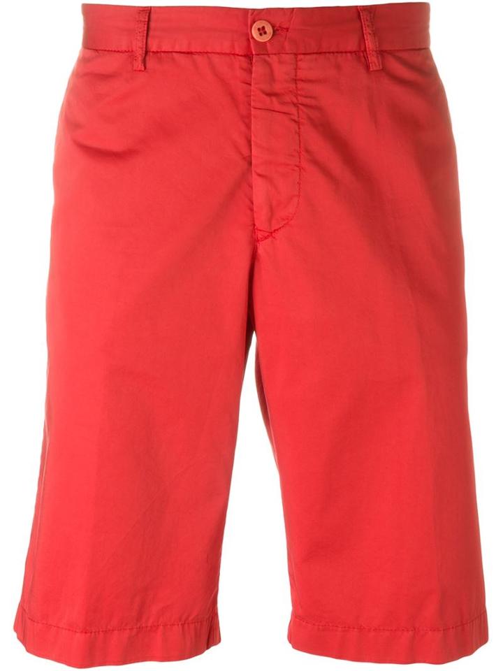Etro Chino Shorts, Men's, Size: 52, Red, Cotton