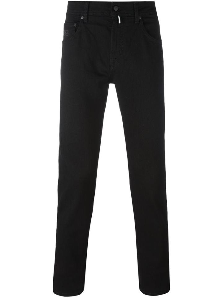 Hackett 'hackett X Aston Martin Racing Collaboration' Slim Fit Trousers, Men's, Size: 33, Black, Cotton/spandex/elastane