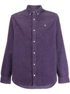 Carhartt Wip Corduroy Logo Shirt - Purple
