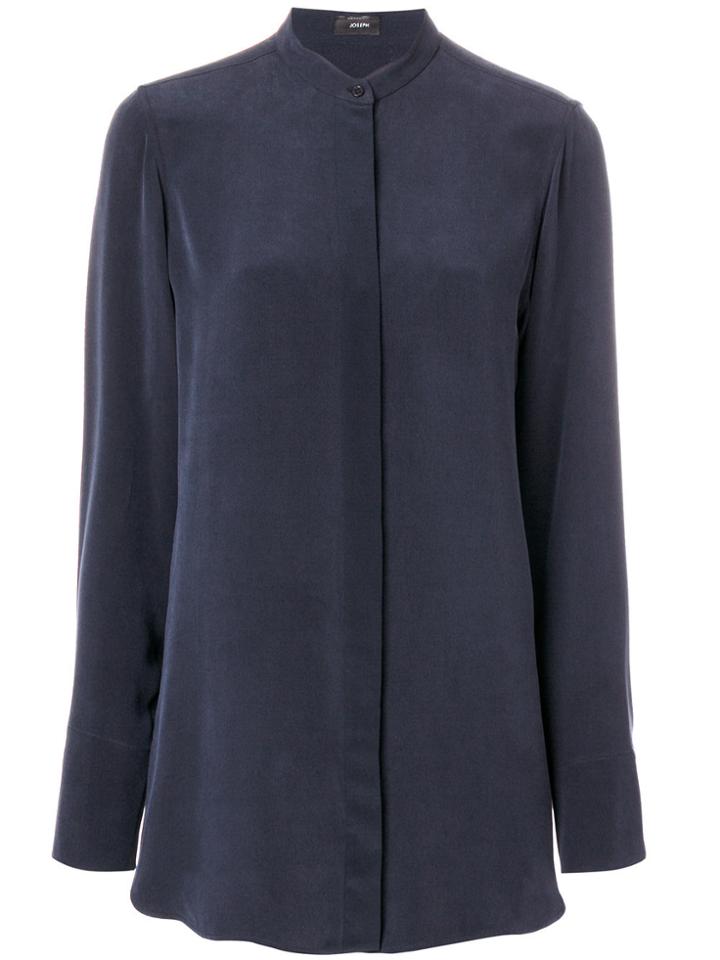Joseph Concealed Button Shirt - Blue
