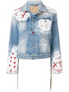 Mjb Painted Denim Jacket - Blue