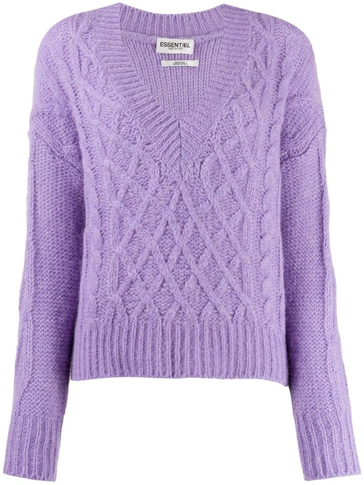 Essentiel Antwerp Knitted Jumper - Purple