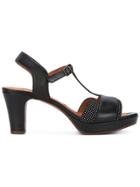Chie Mihara Dots Print Sandals - Black