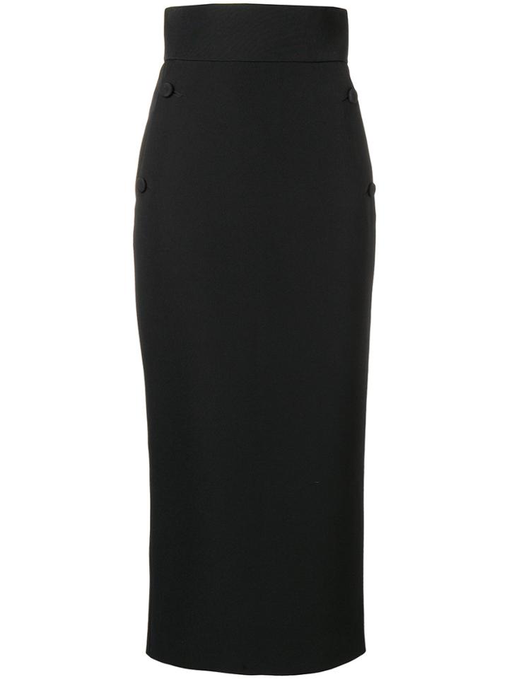 Sara Battaglia Pencil Skirt - Black