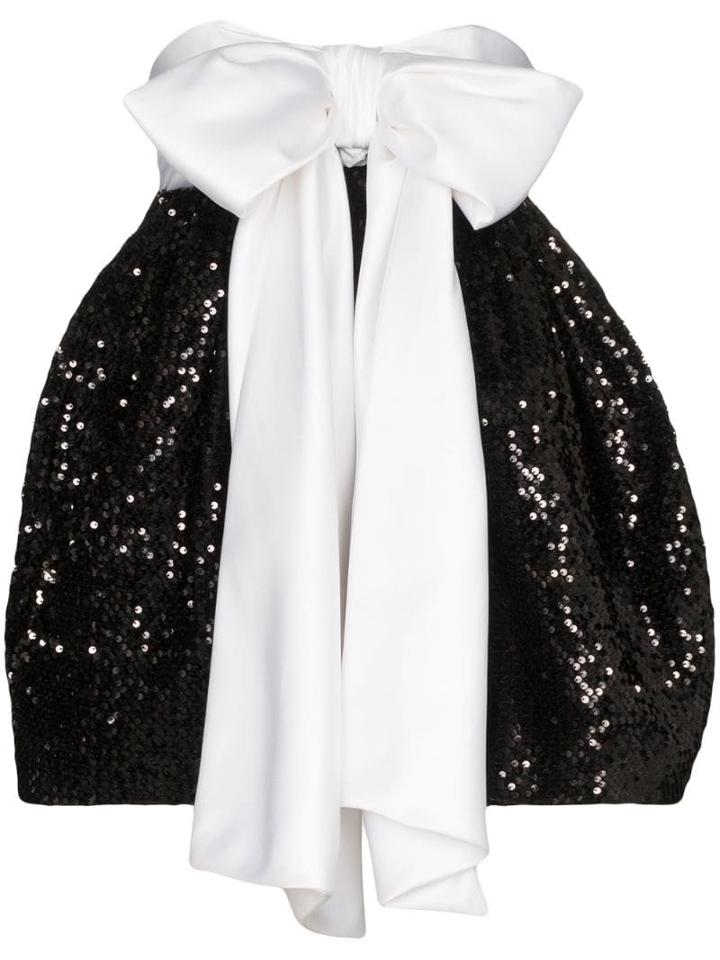 Alexandre Vauthier Bow Detail Pouf-style Dress - Black