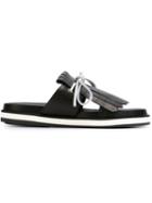 Studio Pollini Fringed Flat Sandals