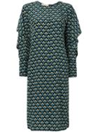 Marni - Portrait Print Shift Dress - Women - Silk - 44, Silk