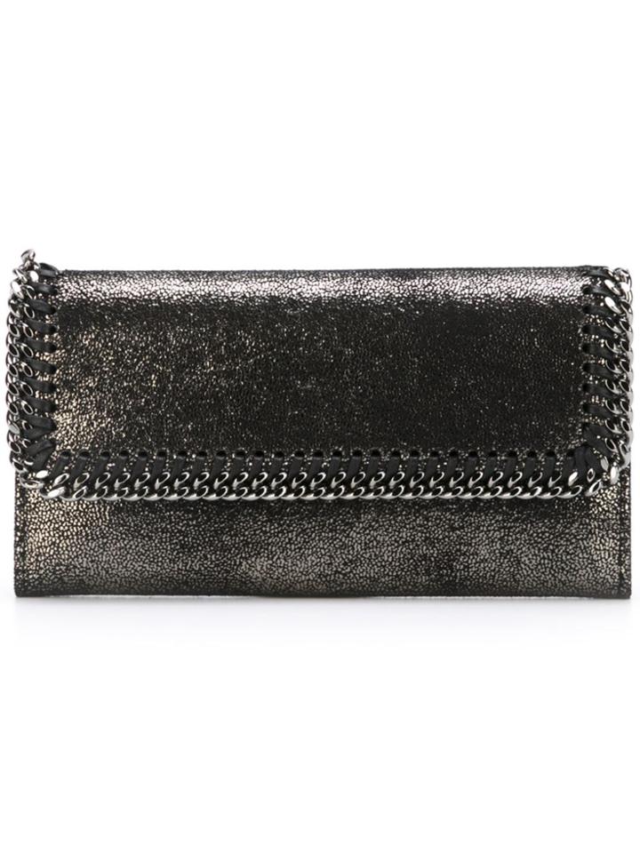 Stella Mccartney 'falabella' Flap Wallet - Black