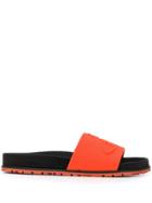 Vivienne Westwood Embossed Logo Slides - Red