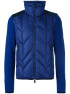 Moncler Grenoble Padded Front Knitted Cardigan - Blue