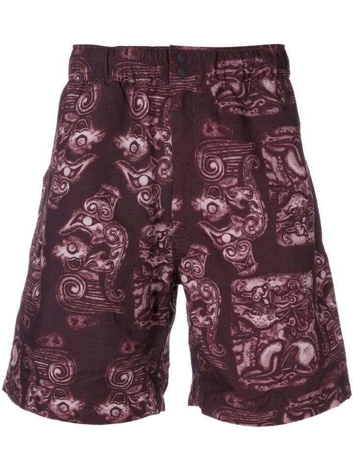 Saturdays Nyc Printed Swim Shorts - Brown