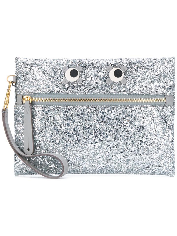 Anya Hindmarch Circulus Eyes Pouch - Metallic