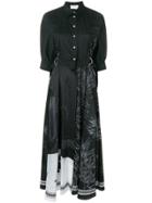 Cédric Charlier Graphic Print Shirt Dress - Black