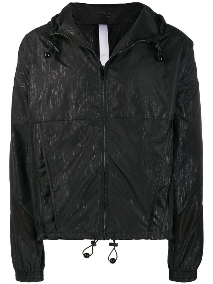 Cottweiler Printed Hooded Track Jacket - Black