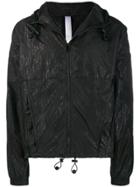 Cottweiler Printed Hooded Track Jacket - Black