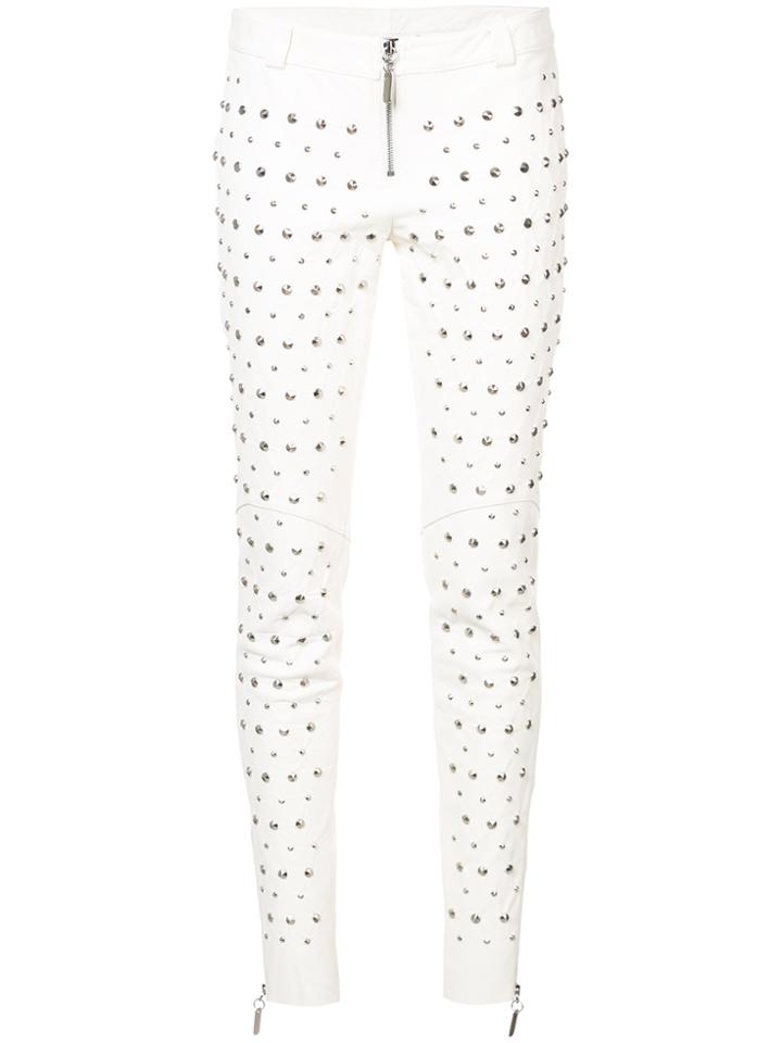 Thomas Wylde Albatross Studded Trousers - White