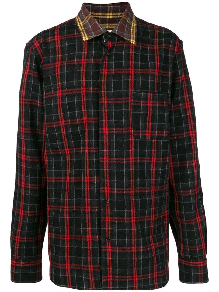 Marni Checked Button Shirt - Black
