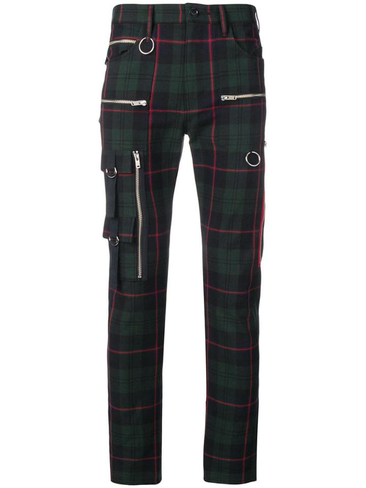 Undercover Tartan Trousers - Green